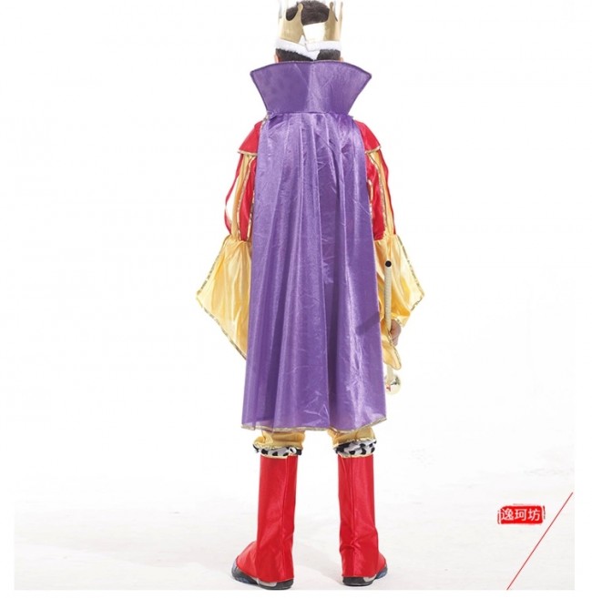 Bel vestito per bambini d’oro del partito del costume di Halloween
